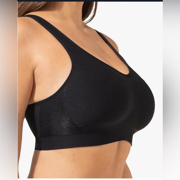 NWT TRUEKIND DAILY COMFORT WIRE FREE SHAPING BRA SIZE XL BLACK - Picture 2 of 12